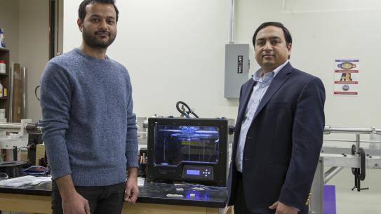 Singh and Gupta with 3D printer printing syntactic foam