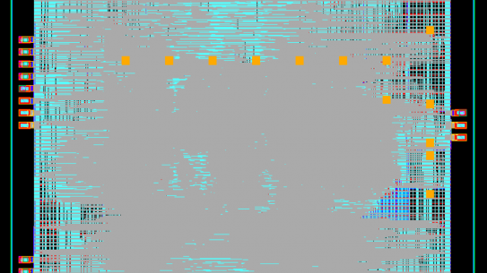 Schematic for a unique microchip capable of processing fully encrypted data.