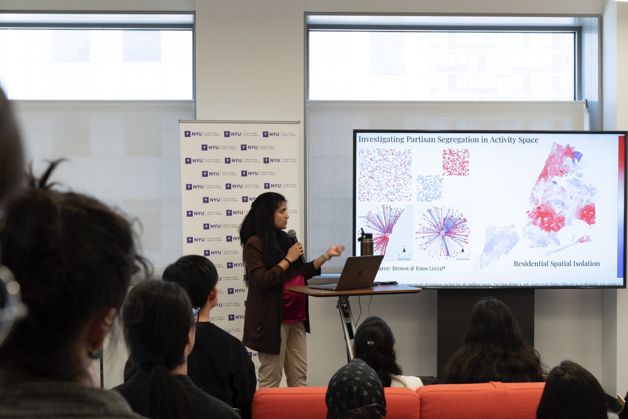 a cusp faculty fellow presenting multiple diagrams