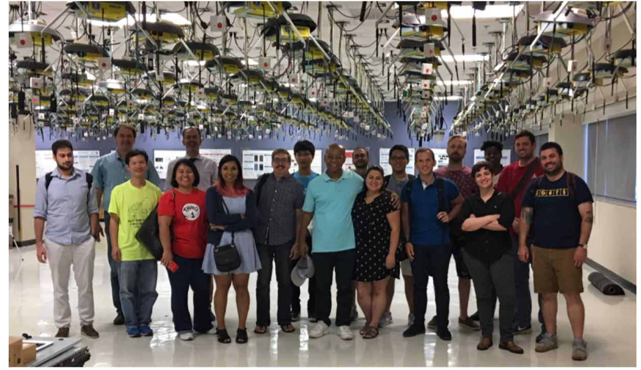 COSMOS teachers in a lab